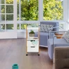 Relaxdays Virtuvinis vežimėlis su stalčiais