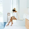 Relaxdays Vonios spintelė su tualetinio popieriaus laikikliu