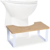 Relaxdays WC taburetė iš bambuko ir metalo