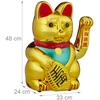 Relaxdays XXL Maneki Neko mojuojanti katė