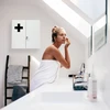 Relaxdays XXL vaistinėlės spintelė balta/juoda