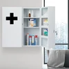 Relaxdays XXL vaistinėlės spintelė balta/juoda