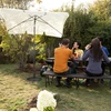 Relaxdays Žalias skėčio stovas
