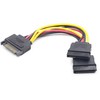 GEMBIRD CC-SATAM2F-01 maitinimo skirstytuvas SATA 15 kontaktų -&gt; 2x SATA HDD - tiesus