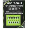 13 VNT. 1/4" GILUMINĖS GALVUTĖS 4-14 MM DS1297