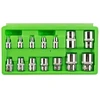 14 VNT. E-ŽVAIGŽDĖS FORMOS GALVUČIŲ RINKINYS 1/4", 3/8", 1/2" DS1312