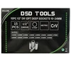 15 VNT. 1/2" 12-KAMPIAI GILOS GALVUTES 10-24 mm DS1296