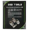 17 VNT. 3/8" TRUMPOS GALVUTĖS 8-24mm DS1320