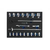3/4" ratchet tool set, 20 pcs, EVA insert