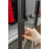 Aliuminio handle HEXI 96mm/150mm mat juodas
