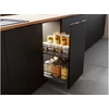 Aluminum handle LIND C = 256/296/18 mm juodas mat