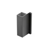 Aluminum profile, handleless system VELLO, T one-sided, juodas, length 3 m