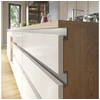 Aluminum profile, handleless system VELLO with LED function, L, baltas, length 4.10 m