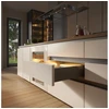 Aluminum profile, handleless system VELLO with LED function, L, baltas, length 3 m