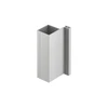 Aluminum profile, handleless system VELLO, T one-sided, sidabrinis, length 3 m