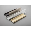 Aluminum profile, handleless system VELLO with LED function, C, juodas, length 3 m
