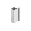 Aluminum profile, handleless system VELLO, T one-sided, baltas, length 3 m