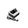 AVARO Recessed Furniture Socket, 1x Schuko Socket, USB A+C, 1.5m Cable, Baltas