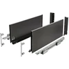 AXIS PRO GTV Drawer, H=200 mm, L=500 mm, push to open, full extension, juodas (C)
