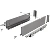AXISPRO push drawer to open 450mm anthracite - medium H116