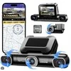 AZDome M660 2K 1440p + 3x 1080p, GPS, Wi-Fi, 128GB, valdymas balsu - vaizdo registratorius su keturiomis kameromis