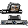 AZDome M660 2K 1440p + 3x 1080p, GPS, Wi-Fi, 128GB, valdymas balsu - vaizdo registratorius su keturiomis kameromis