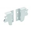 Back wall connector, low, baltas