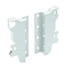 Back wall connector, medium, baltas