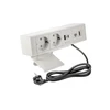 Baldų lizdas BAR, 2x schuko lizdas, 1xUSB A, 1xUSB C. 1xRJ45, 1xHDMI,, kabelis 1,5 m, vnt.