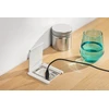 Baldų lizdas su "Flip shutter", 1x "schuko" lizdas, 2xUSB A RJ45, 1,5 m ilgio kabelis, juo
