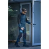 Blue Mėlyna ERIK sweatshirt with hood mėlynas and juodas L (52)