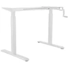 BSSD-10-16/22 W Manual Sit-Stand Desk Frame, Baltas, 73 to 123 x 100 to 160cm