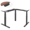 BSSD-10-90/S33 B Triple Motor Electric Sit-Stand Desk Frame, 3-Stage, juodas