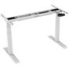 BSSD-L10-18/24 W Dual Motor Electric Sit-Stand Desk Frame, 3-Stage, baltas