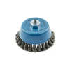 Circular brush with shaft 100 mm, M14, steel wire, 0.5mm