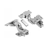 Concealed hinge with eccentric adjustment of arm and roller, clip on, without euro screws