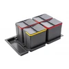 Containers for segregation AxiSpace, for drawer width 900 mm, 4X15L