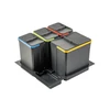 Containers for segregation AxiSpace, for drawer width 600 mm, 1X15L, 3X7L