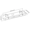 CS-60/1W Horizontal cable tray, 600 mm, baltas