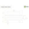 CS-60W Horizontal cable tray, 600 mm, baltas