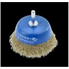 Cup brush with shaft 50 mm, brass wire, 0.3 mm