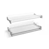 Drainer GTV BASIC 3, two-level, cabinet 400, for 16 - 18 mm slabs, 2x tray, baltas