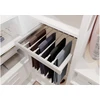 Drawer Elite for trousers 700 mm with soft closing, baltas