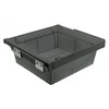 Drawer Elite with rattan basket 900 mm with soft closing, pilka anthracite