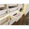 Drawer Elite with rattan basket 900 mm with soft closing, baltas