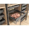 Drawer Elite with wire basket 900 mm with soft closing, pilka anthracite