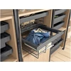 Drawer Elite with wire basket 900 mm with soft closing, pilka anthracite