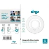Drip telefono laikiklis su MagSafe silikoniniu piršto žiedu, baltas
