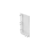 End cap for L profile - full, VELLO handle-free system with LED function, baltas right (10