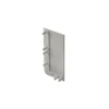 End cap for L profile - full, VELLO handleless system with LED function, sidabrinis right (10